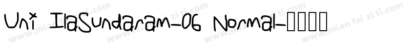 Uni IlaSundaram-06 Normal字体转换